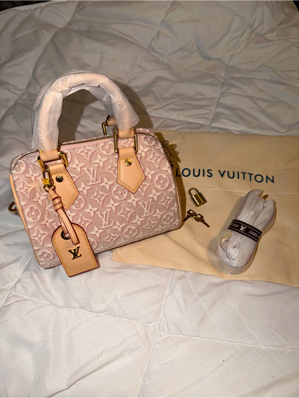 Louis Vuitton Pink Mini Alma BB Monogram Canvas Satchel